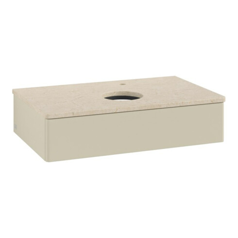 V&B Waschtischunterschrank ohne Frontstruktur -Beleuchtung Antao 80x19x50cm, HL, WBP botti., si Gr m Lac
