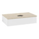 V&B Waschtischunterschrank ohne Frontstruktur -Beleuchtung Antao 80x19x50cm, HL, WBP botti., wh. m Lac-1