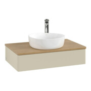 V&B Waschtischunterschrank ohne Frontstruktur -Beleuchtung Antao 80x19x50cm, HL, WBP hon. Oa, si Gr m Lac