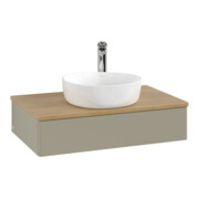 V&B Waschtischunterschrank ohne Frontstruktur -Beleuchtung Antao 80x19x50cm, HL, WBP hon. Oa, st Gr m Lac