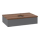 V&B Waschtischunterschrank ohne Frontstruktur -Beleuchtung Antao 80x19x50cm, HL, WBP w wa, Anthrac. m Lac-3