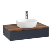 V&B Waschtischunterschrank ohne Frontstruktur -Beleuchtung Antao 80x19x50cm, HL, WBP w. wal, md bl. m Lac