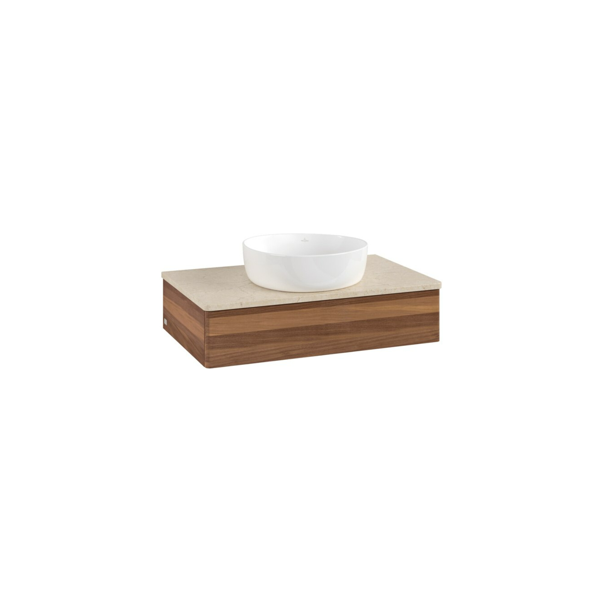 V&B Waschtischunterschrank ohne Frontstruktur -Beleuchtung Antao 80x19x50cm, WBP-farbe botti., w. walnut ; Villeroy & Boch