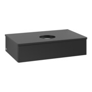V&B Waschtischunterschrank ohne Frontstruktur -Beleuchtung Antao 80x19x50cm, WBP-farbe Lac, bla m lacquer