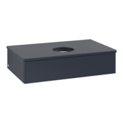 V&B Waschtischunterschrank ohne Frontstruktur -Beleuchtung Antao 80x19x50cm, WBP-farbe Lac, md bl. m Lac