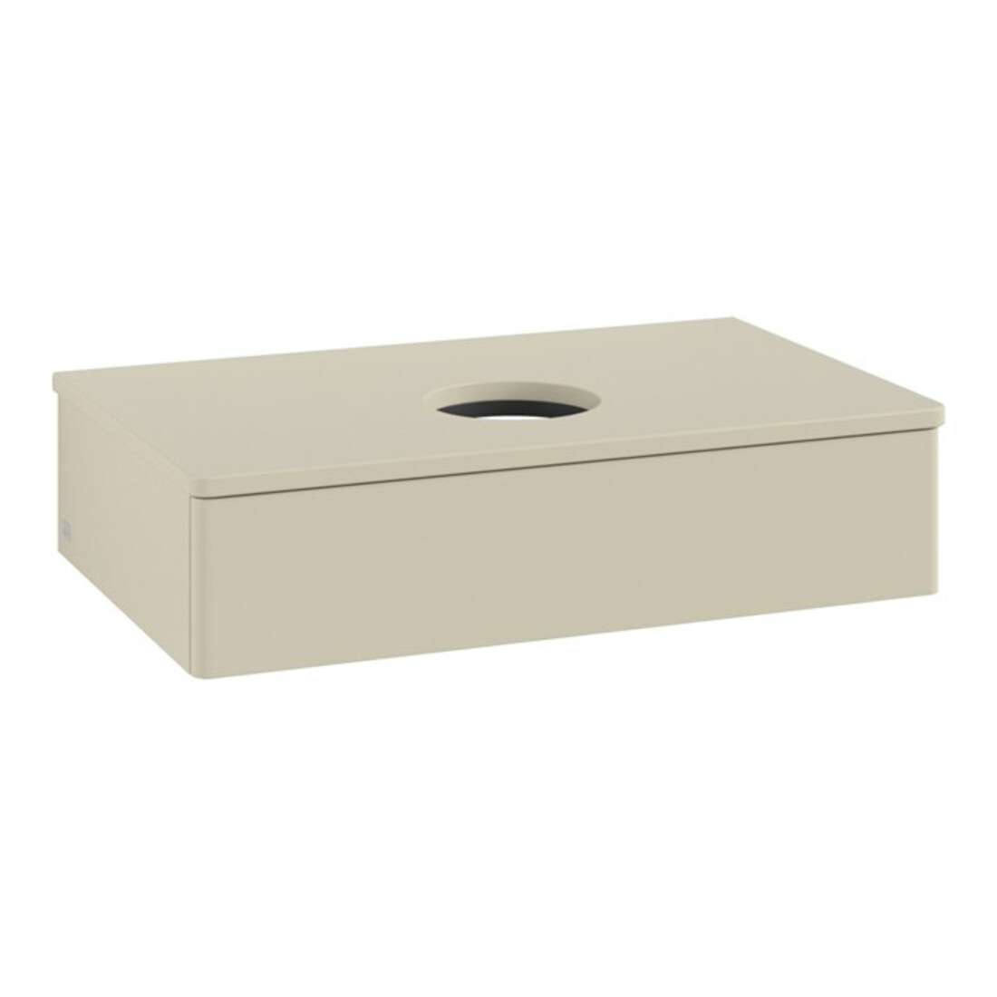 V&B Waschtischunterschrank ohne Frontstruktur -Beleuchtung Antao 80x19x50cm, WBP-farbe Lac, si Gr m Lac