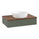 V&B Waschtischunterschrank ohne Frontstruktur -Beleuchtung Antao 80x19x50cm, WBP w. wal, lea gre. m Lac-1