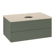 V&B Waschtischunterschrank ohne Frontstruktur -Beleuchtung Antao 80x36x50cm, HL, WBP botti., le g. m Lac-3