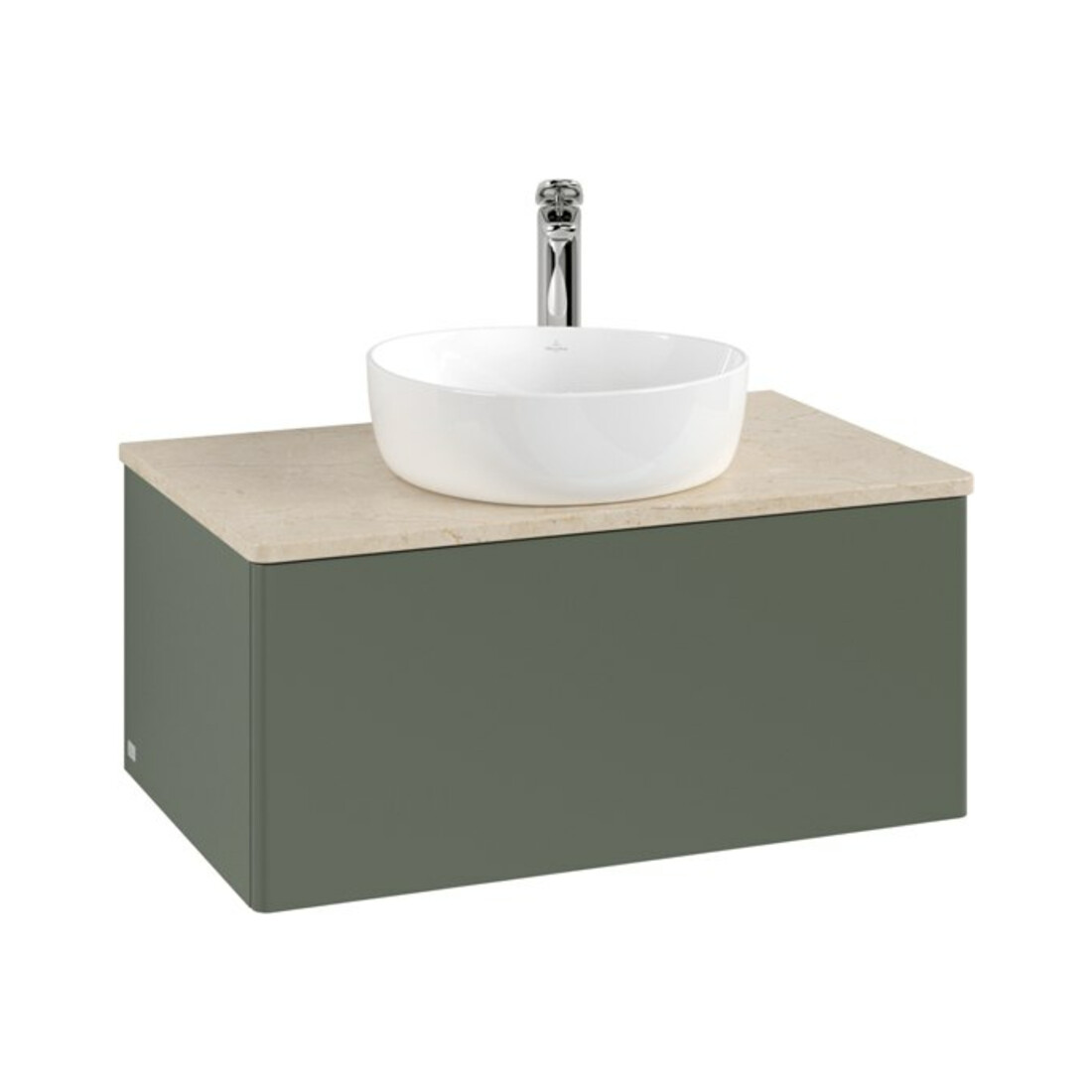 V&B Waschtischunterschrank ohne Frontstruktur -Beleuchtung Antao 80x36x50cm, HL, WBP botti., le g. m Lac