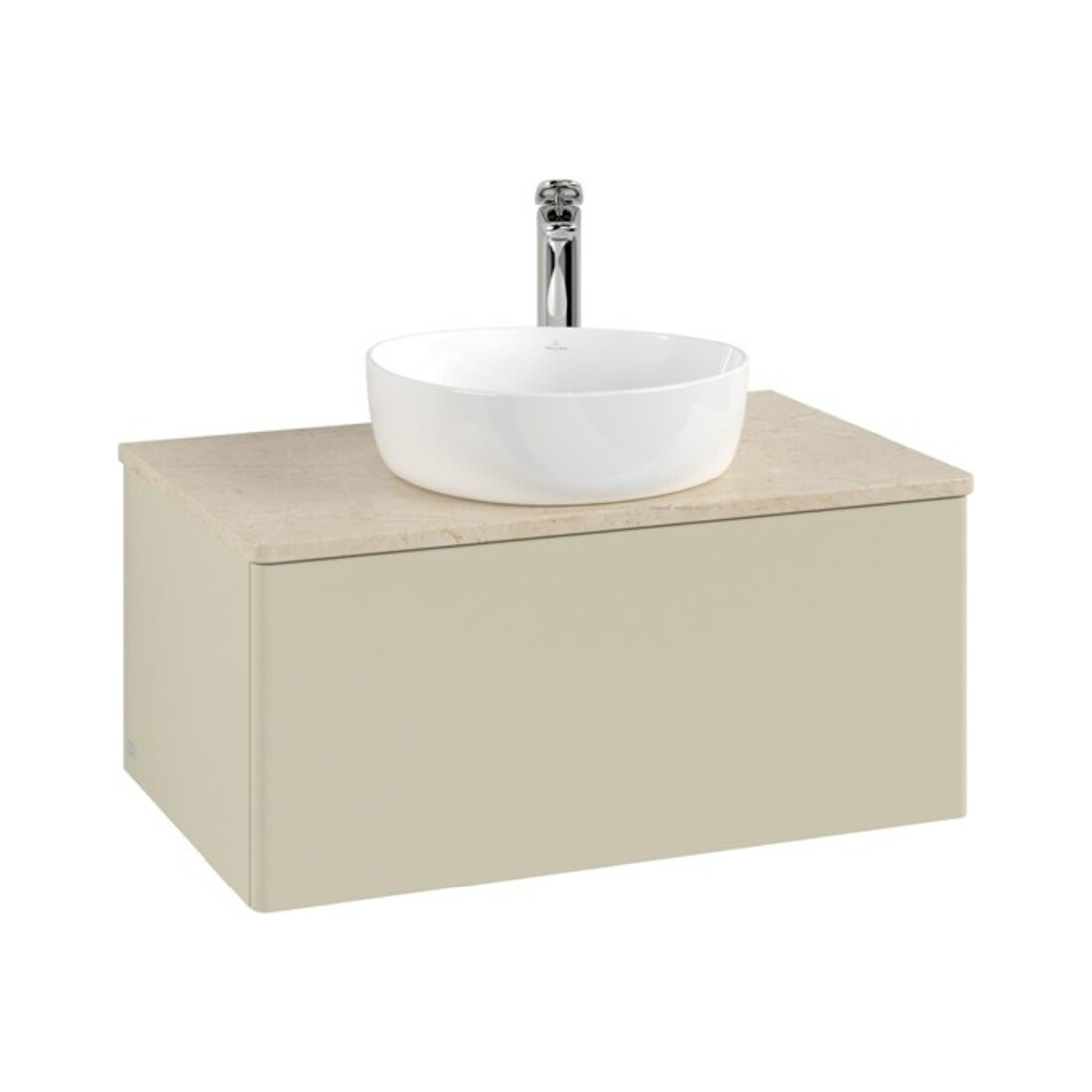 V&B Waschtischunterschrank ohne Frontstruktur -Beleuchtung Antao 80x36x50cm, HL, WBP botti., si Gr m Lac