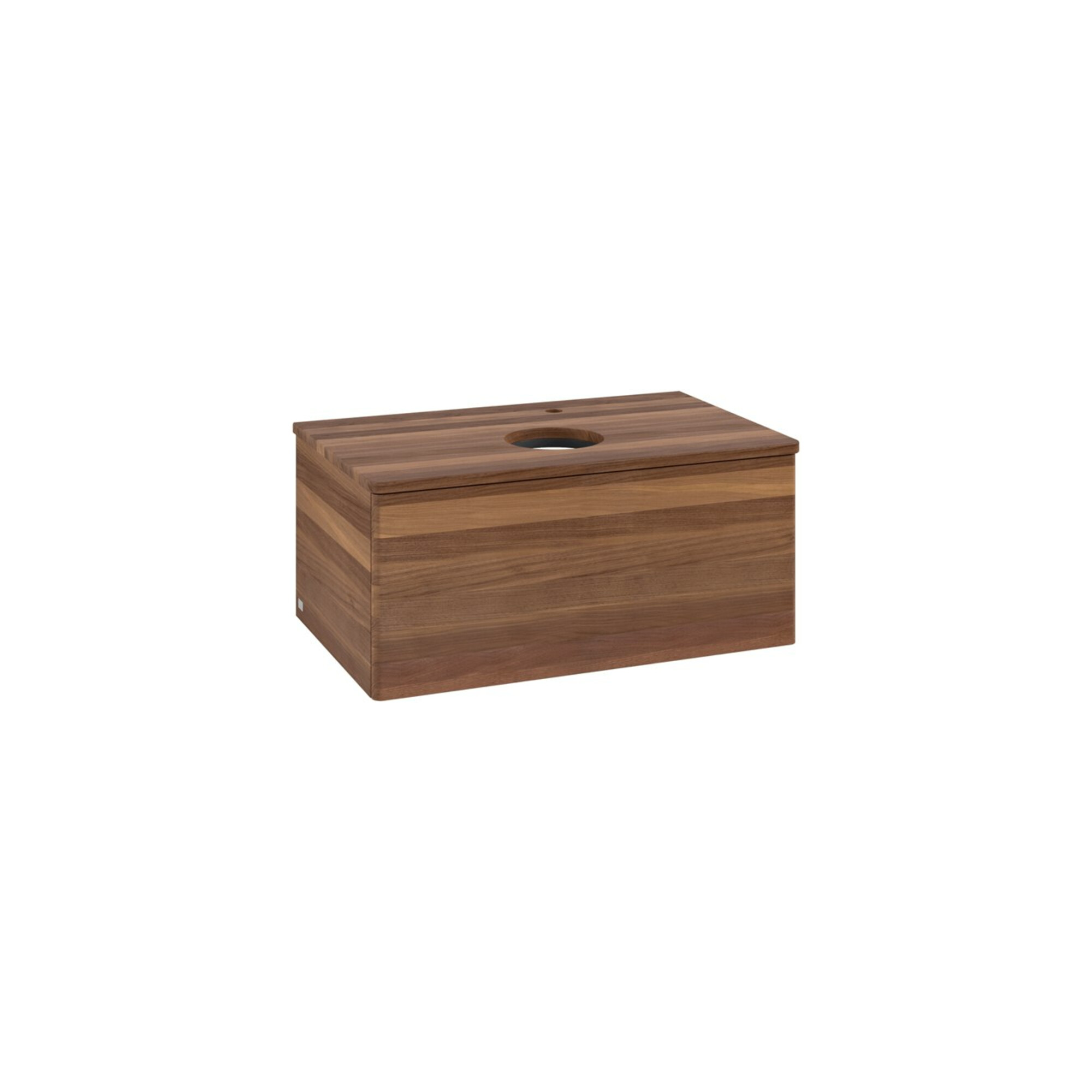 V&B Waschtischunterschrank ohne Frontstruktur -Beleuchtung Antao 80x36x50cm, HL, WBP-farbe w. wal, w. wal ; Villeroy & Boch