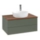 V&B Waschtischunterschrank ohne Frontstruktur -Beleuchtung Antao 80x36x50cm, HL, WBP w wa, lea gre. m Lac-1