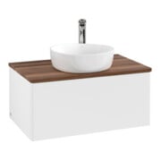 V&B Waschtischunterschrank ohne Frontstruktur -Beleuchtung Antao 80x36x50cm, HL, WBP w. wal, wh. m Lac-3