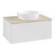 V&B Waschtischunterschrank ohne Frontstruktur -Beleuchtung Antao 80x36x50cm, WBP botti., glo wh. Lac-1