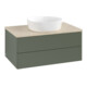 V&B Waschtischunterschrank ohne Frontstruktur -Beleuchtung Antao 80x36x50cm, WBP botti., lea gre. m Lac-3
