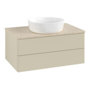 V&B Waschtischunterschrank ohne Frontstruktur -Beleuchtung Antao 80x36x50cm, WBP botti., si Gr m Lac
