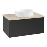 V&B Waschtischunterschrank ohne Frontstruktur -Beleuchtung Antao 80x36x50cm, WBP-farbe botti., bla m Lac-3