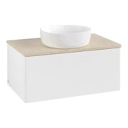 V&B Waschtischunterschrank ohne Frontstruktur -Beleuchtung Antao 80x36x50cm, WBP-farbe botti., wh. m Lac-3