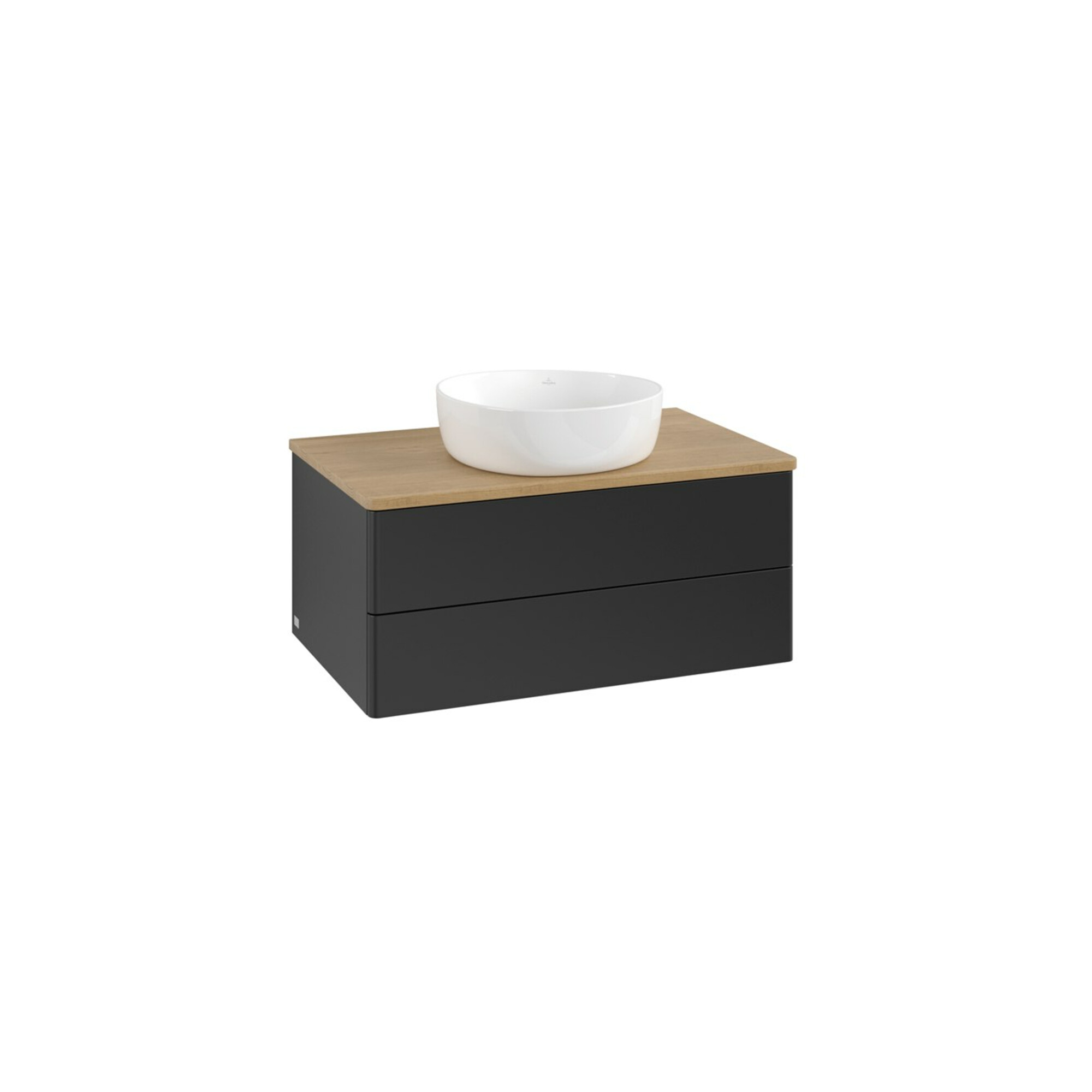 V&B Waschtischunterschrank ohne Frontstruktur -Beleuchtung Antao 80x36x50cm, WBP-farbe hon. Oa, bla m Lac ; Villeroy & Boch