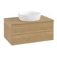 V&B Waschtischunterschrank ohne Frontstruktur -Beleuchtung Antao 80x36x50cm, WBP-farbe hon. Oa, honey oak-1