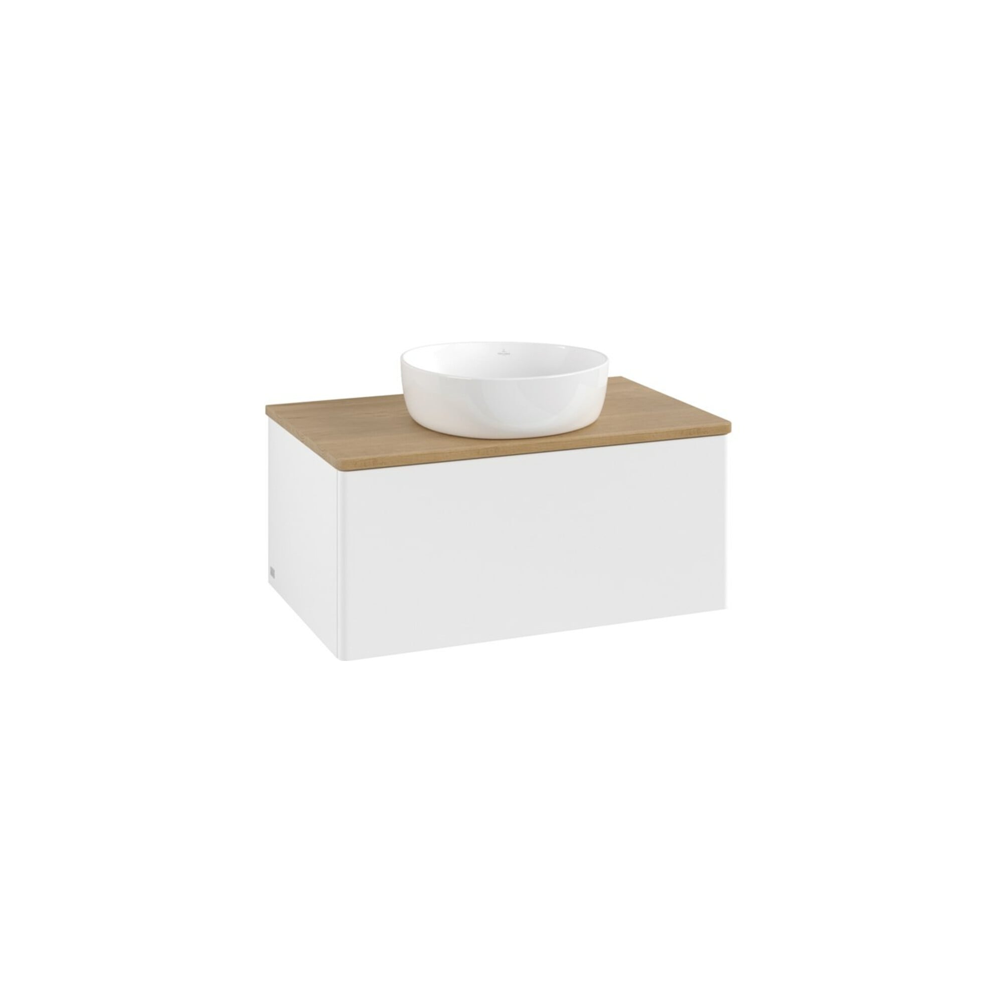 V&B Waschtischunterschrank ohne Frontstruktur -Beleuchtung Antao 80x36x50cm, WBP-farbe hon. Oa, wh. m Lac ; Villeroy & Boch
