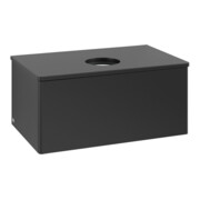 V&B Waschtischunterschrank ohne Frontstruktur -Beleuchtung Antao 80x36x50cm, WBP-farbe Lac, bla m lacquer