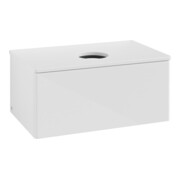 V&B Waschtischunterschrank ohne Frontstruktur -Beleuchtung Antao 80x36x50cm, WBP-farbe Lac, glo wh. Lac