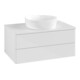 V&B Waschtischunterschrank ohne Frontstruktur -Beleuchtung Antao 80x36x50cm, WBP-farbe Lac, glo wh. Lac-1