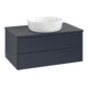 V&B Waschtischunterschrank ohne Frontstruktur -Beleuchtung Antao 80x36x50cm, WBP-farbe Lac, md bl. m Lac-1