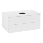 V&B Waschtischunterschrank ohne Frontstruktur -Beleuchtung Antao 80x36x50cm, WBP-farbe Lac, wh. m lacquer-3