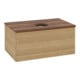 V&B Waschtischunterschrank ohne Frontstruktur -Beleuchtung Antao 80x36x50cm, WBP-farbe w. wal, honey oak-3
