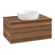 V&B Waschtischunterschrank ohne Frontstruktur -Beleuchtung Antao 80x36x50cm, WBP-farbe w. wal, w. walnut