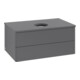 V&B Waschtischunterschrank ohne Frontstruktur -Beleuchtung Antao 80x36x50cm, WBP Lac, Anthrac. m Lac-1
