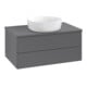 V&B Waschtischunterschrank ohne Frontstruktur -Beleuchtung Antao 80x36x50cm, WBP Lac, Anthrac. m Lac-3