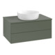 V&B Waschtischunterschrank ohne Frontstruktur -Beleuchtung Antao 80x36x50cm, WBP Lac, lea gre. m Lac-1