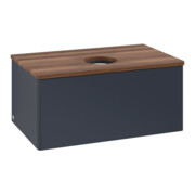 V&B Waschtischunterschrank ohne Frontstruktur -Beleuchtung Antao 80x36x50cm, WBP w. wal, md bl. m Lac