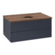 V&B Waschtischunterschrank ohne Frontstruktur -Beleuchtung Antao 80x36x50cm, WBP w. wal, md bl. m Lac-3