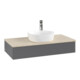 V&B Waschtischunterschrank ohne Frontstruktur, mit Beleuchtung Antao 100x19x50cm, WBP botti., Anthrac. m Lac-1