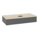 V&B Waschtischunterschrank ohne Frontstruktur, mit Beleuchtung Antao 100x19x50cm, WBP botti., Anthrac. m Lac-3