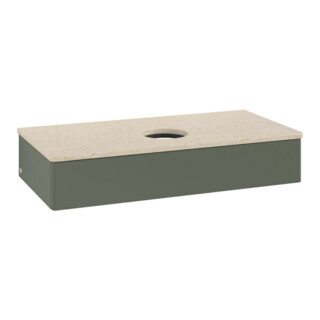 V&B Waschtischunterschrank ohne Frontstruktur, mit Beleuchtung Antao 100x19x50cm, WBP botti., lea gre. m Lac