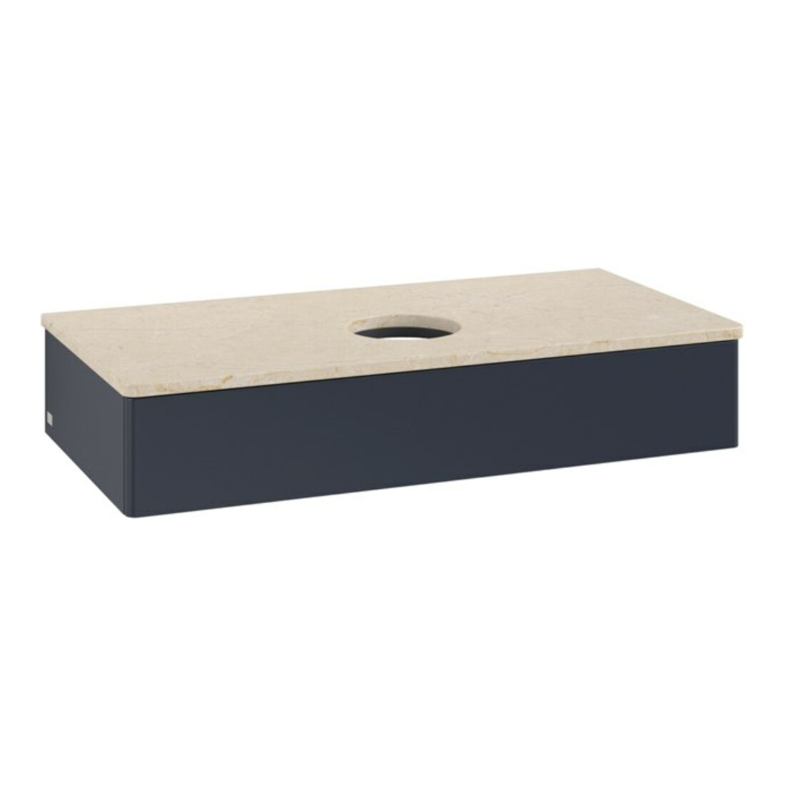 V&B Waschtischunterschrank ohne Frontstruktur, mit Beleuchtung Antao 100x19x50cm, WBP botti., md bl. m Lac