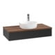 V&B Waschtischunterschrank ohne Frontstruktur, mit Beleuchtung Antao 100x19x50cm, WBP-farbe w. wal, bla m Lac-1