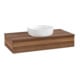 V&B Waschtischunterschrank ohne Frontstruktur, mit Beleuchtung Antao 100x19x50cm, WBP-farbe w. wal, w. walnut-1