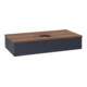 V&B Waschtischunterschrank ohne Frontstruktur, mit Beleuchtung Antao 100x19x50cm, WBP w. wal, md bl. m Lac-1