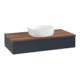 V&B Waschtischunterschrank ohne Frontstruktur, mit Beleuchtung Antao 100x19x50cm, WBP w. wal, md bl. m Lac-3