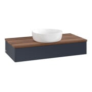 V&B Waschtischunterschrank ohne Frontstruktur, mit Beleuchtung Antao 100x19x50cm, WBP w. wal, md bl. m Lac-3