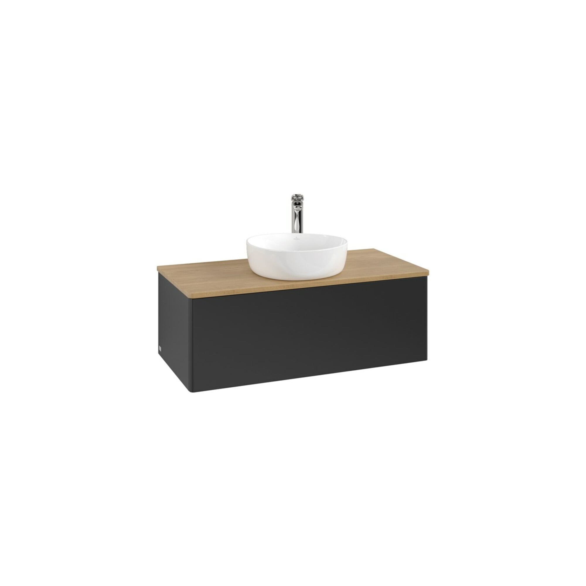 V&B Waschtischunterschrank ohne Frontstruktur, mit Beleuchtung Antao 100x36x50cm, HL, WBP hon. Oa, bla m Lac ; Villeroy & Boch