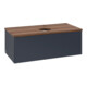 V&B Waschtischunterschrank ohne Frontstruktur, mit Beleuchtung Antao 100x36x50cm, HL, WBP w wal, md bl. m Lac-3