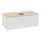 V&B Waschtischunterschrank ohne Frontstruktur, mit Beleuchtung Antao 100x36x50cm, WBP botti., glo wh. Lac-1