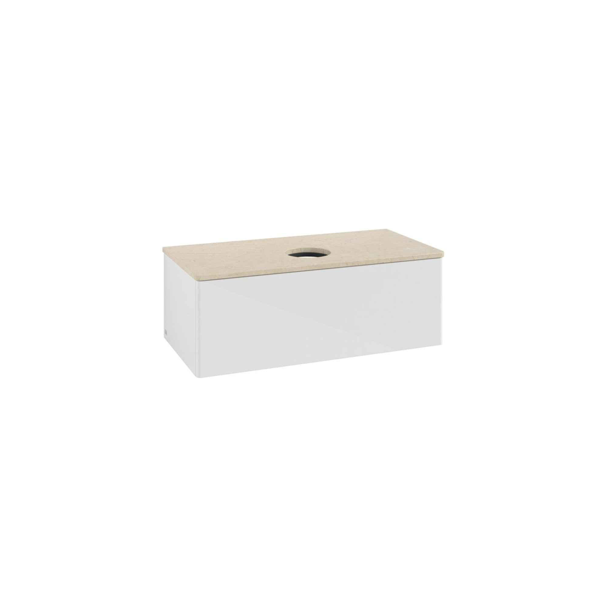 V&B Waschtischunterschrank ohne Frontstruktur, mit Beleuchtung Antao 100x36x50cm, WBP botti., glo wh. Lac ; Villeroy & Boch